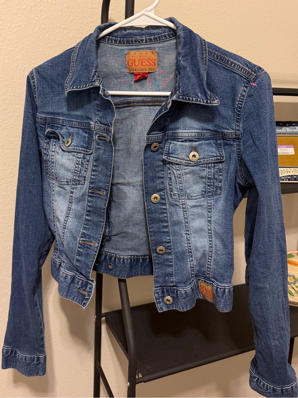 GUESS Blue Washed Denim Jacket